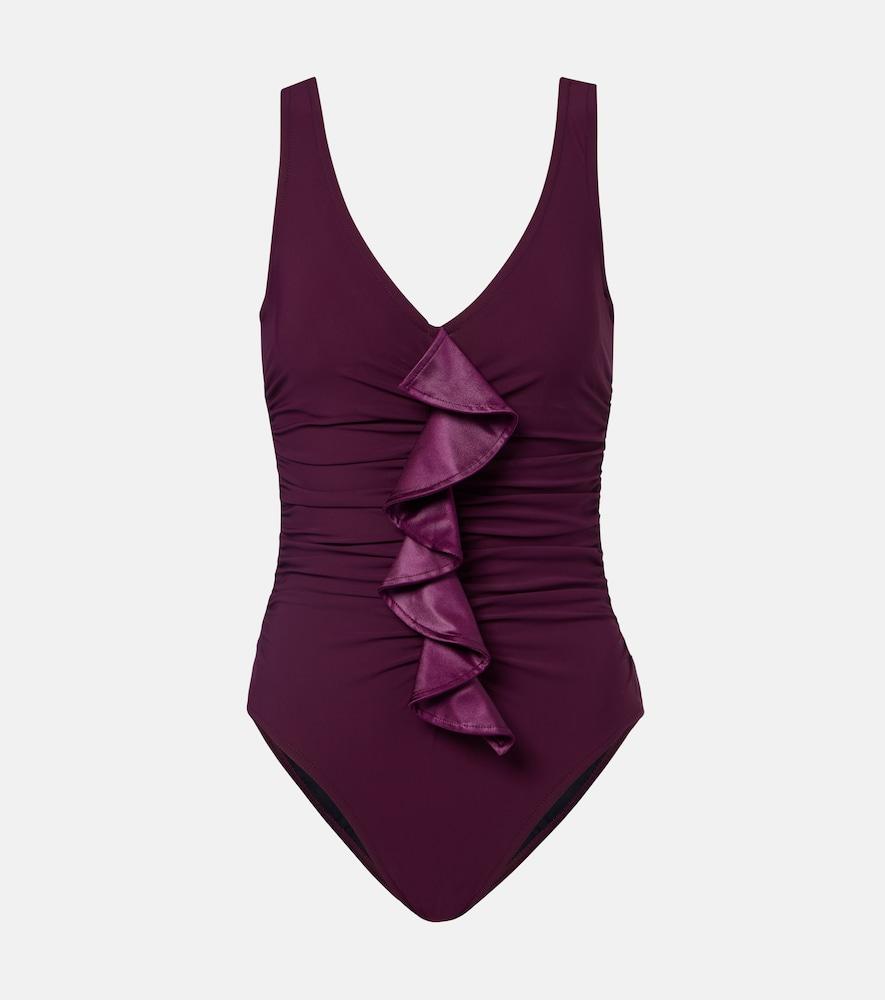 karla colletto emery ruffled swimsuit