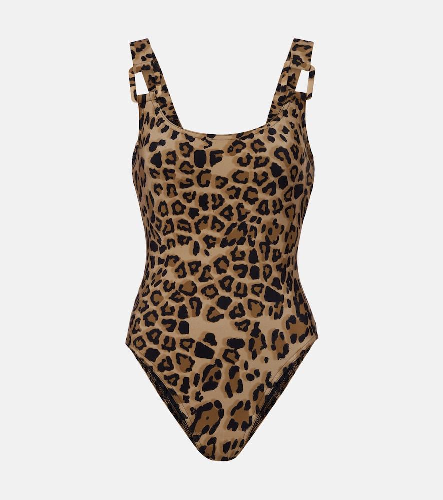 karla colletto izzy leopard-print swimsuit
