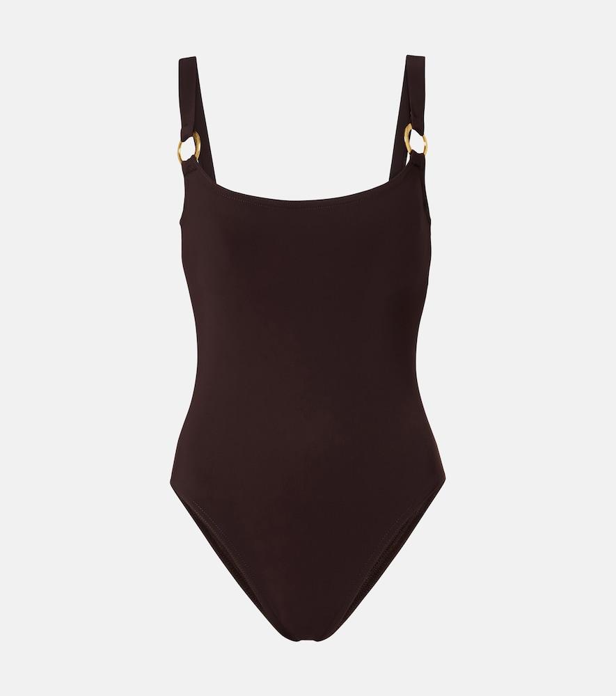 karla colletto luca ring-detail swimsuit