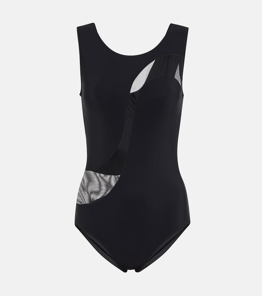 karla colletto mesh-trimmed swimsuit