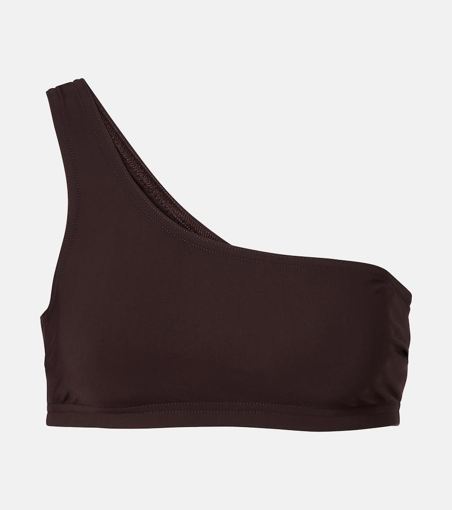 karla colletto one-shoulder bikini top