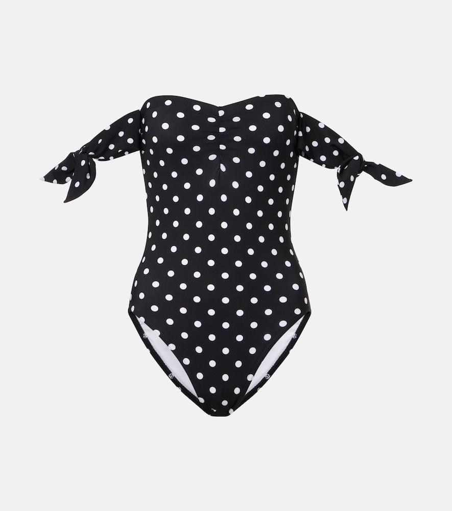 karla colletto polka-dot swimsuit