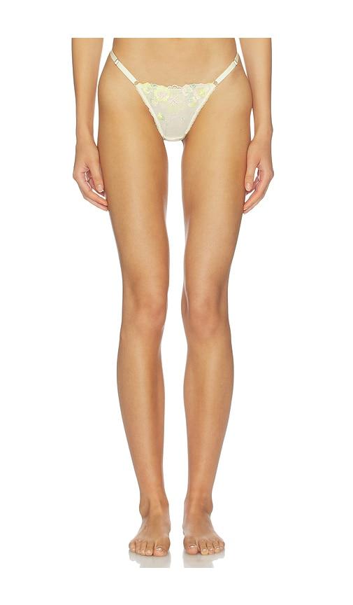 kat the label amelia thong in yellow. - size l (also in xs, s, m)