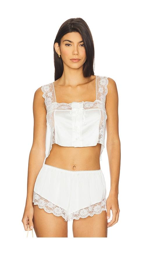 kat the label cindy camisole in white. - size l (also in xs, s, m, xl)