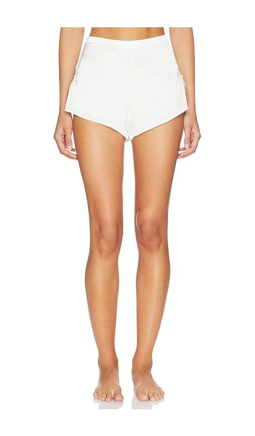 kat the label jean short in ivory. - size 2x (also in xs, l, xl)