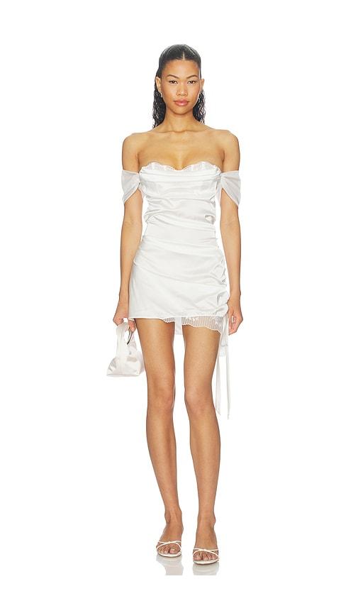 kat the label marilyn slip dress in ivory. - size l (also in m, s, xl/1x, xs)
