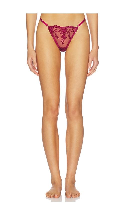 kat the label nicolette thong in red. - size l (also in xl)