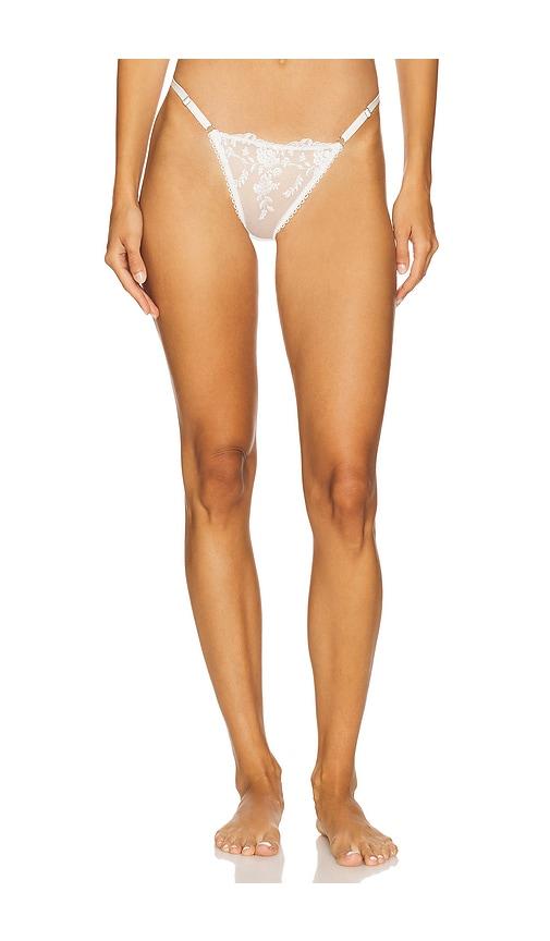 kat the label nicolette thong in white. - size l (also in xs, s, m, xl)