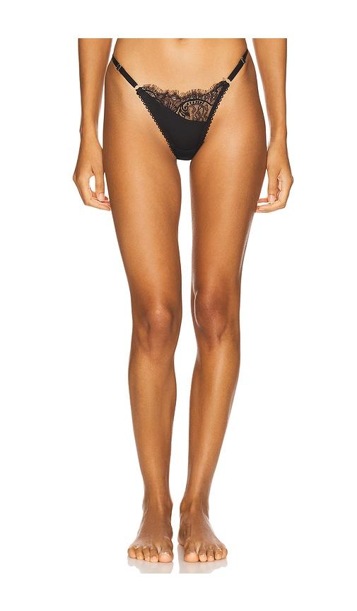 kat the label rae thong in black. - size l (also in xs, s, m, xl)