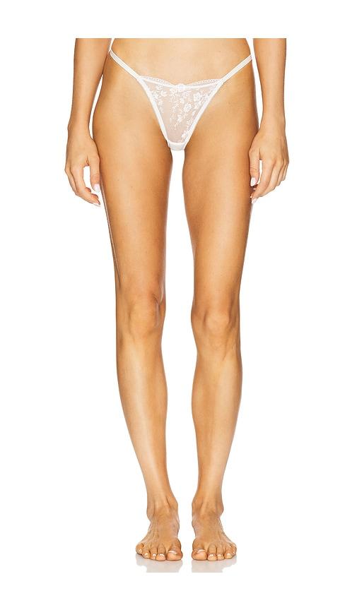 kat the label sofia thong in white. - size l (also in xs, xl)