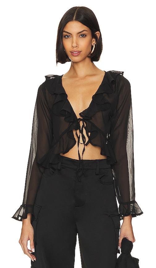 kat the label winnie blouse in black. - size l (also in m, s)