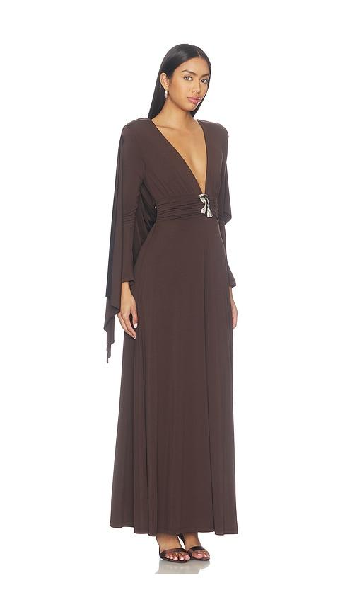 kate barton aura dress in brown. - size 0 (also in 2, 4)