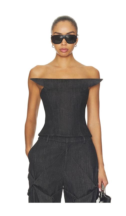 kate barton sylvie top in black. - size 0 (also in 6)