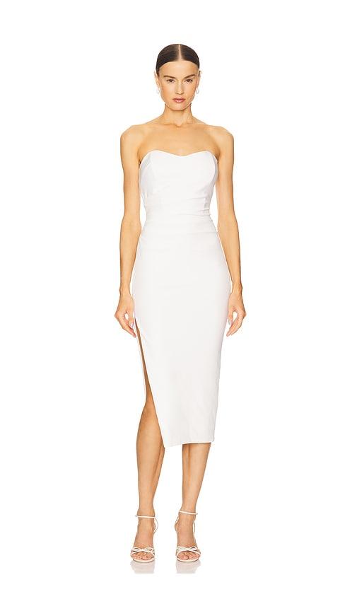 katie may ashun dress in white. - size m (also in s, xs)
