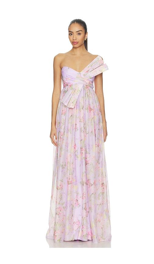 katie may ava gown in lavender. - size l (also in xs, s, m)