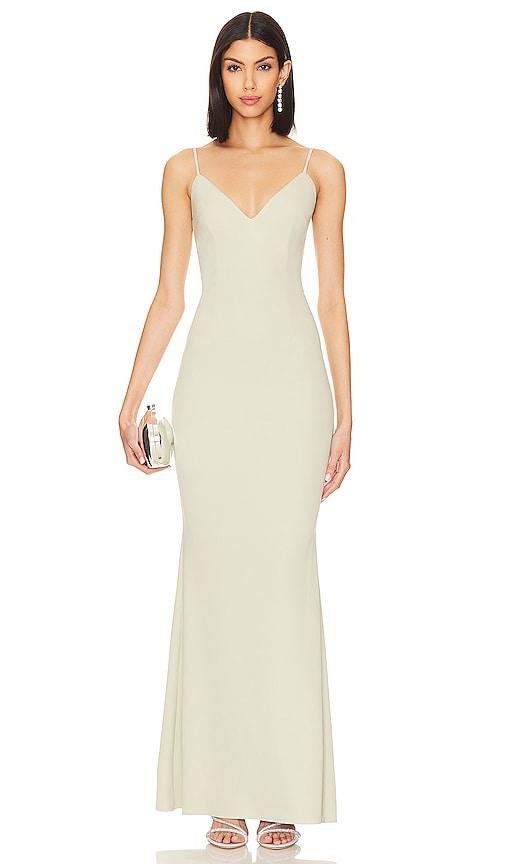 katie may bambina gown in sage. - size xl (also in l)