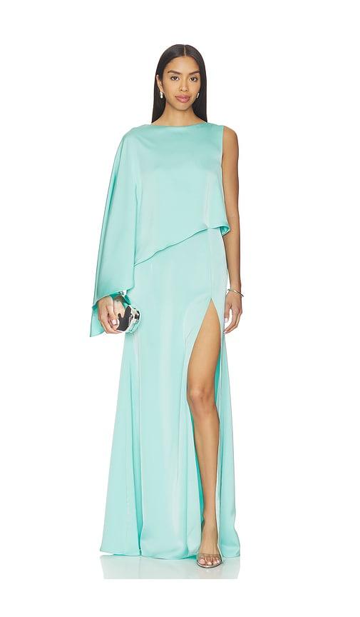 katie may blair gown in teal. - size s (also in xs)