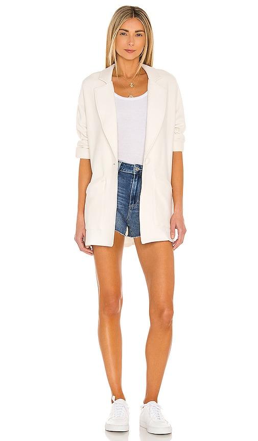 katie may city chic blazer in cream. - size l (also in s, m, xl)
