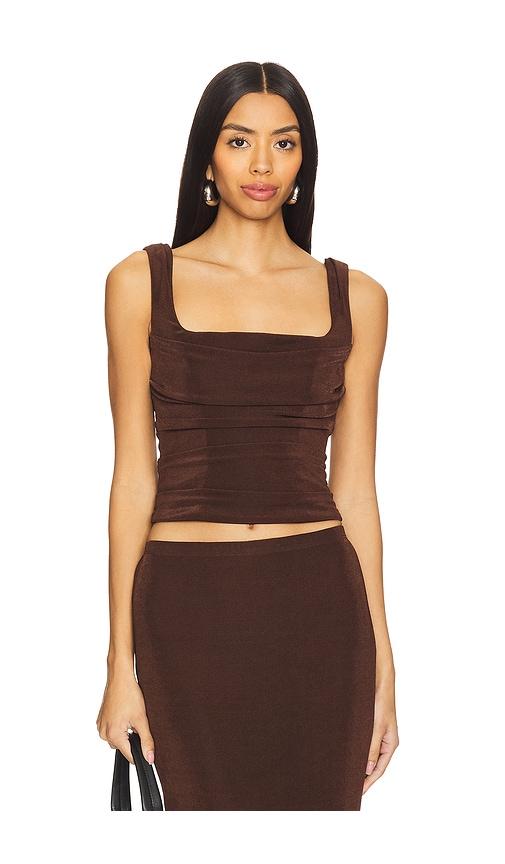 katie may erin top in brown. - size l (also in s, xs)