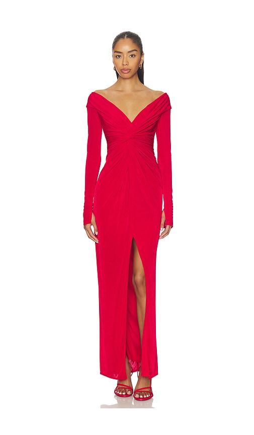 katie may hailey gown in red. - size s (also in xxs, xs)