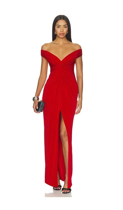 katie may hazel gown in red. - size l (also in xs, s, m, xl)