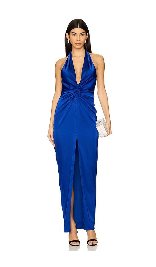 katie may judy gown in royal. - size m (also in xs)