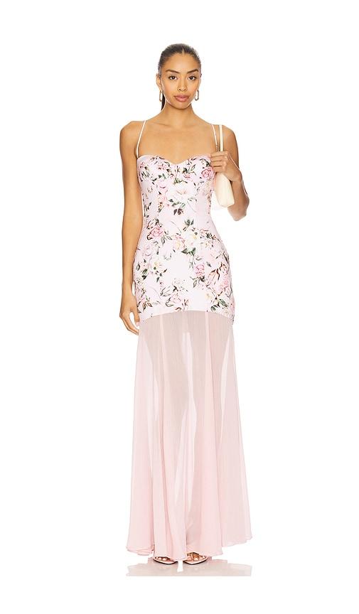 katie may meryl gown in blush. - size m (also in s, xs)