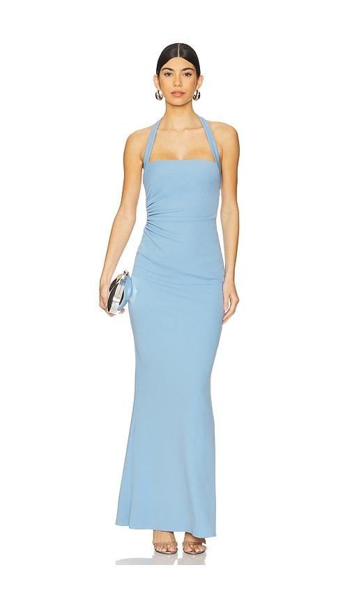 katie may piper gown in baby blue. - size l (also in xs, s, m, xl)
