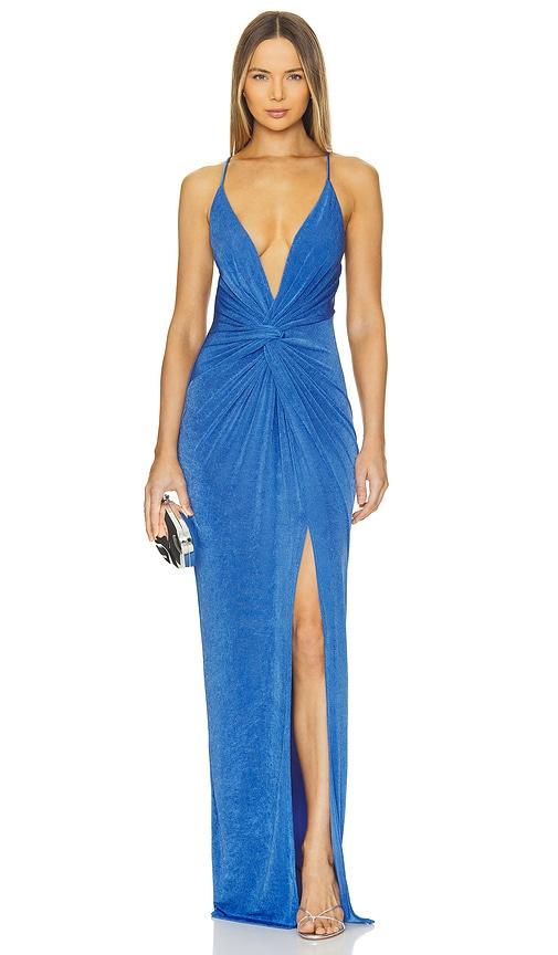 katie may pixie gown in blue. - size m (also in s, xs)