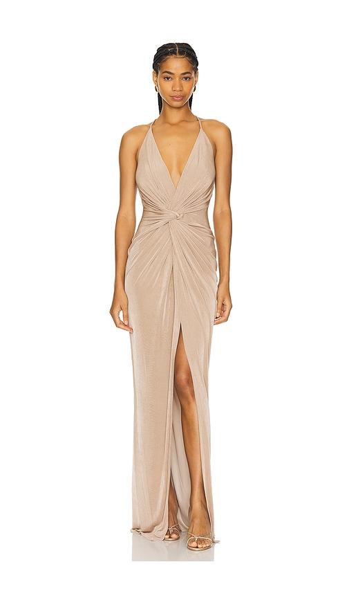 katie may pixie gown in nude. - size l (also in xs, s, m)