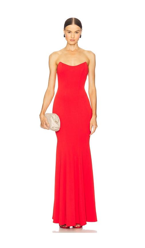 katie may raven gown in red. - size m (also in s)