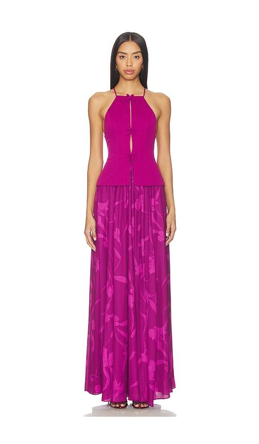 katie may tabitha gown in purple. - size s (also in xs)