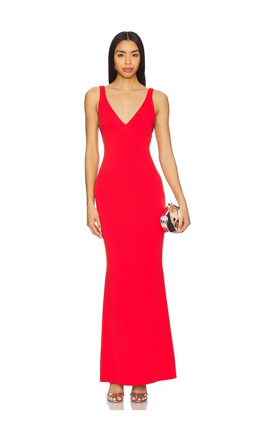 katie may tina gown in red. - size l (also in m, xl)