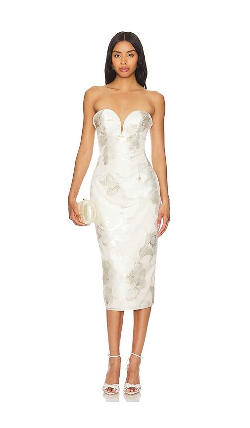 katie may tracey dress in white. - size m (also in s)