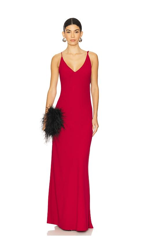 katie may tyler gown in red. - size m (also in s)