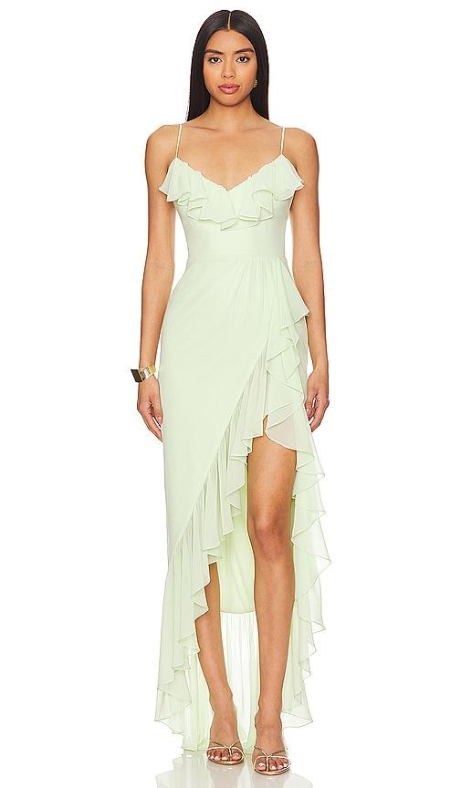 katie may valeria gown in mint. - size s (also in xs)
