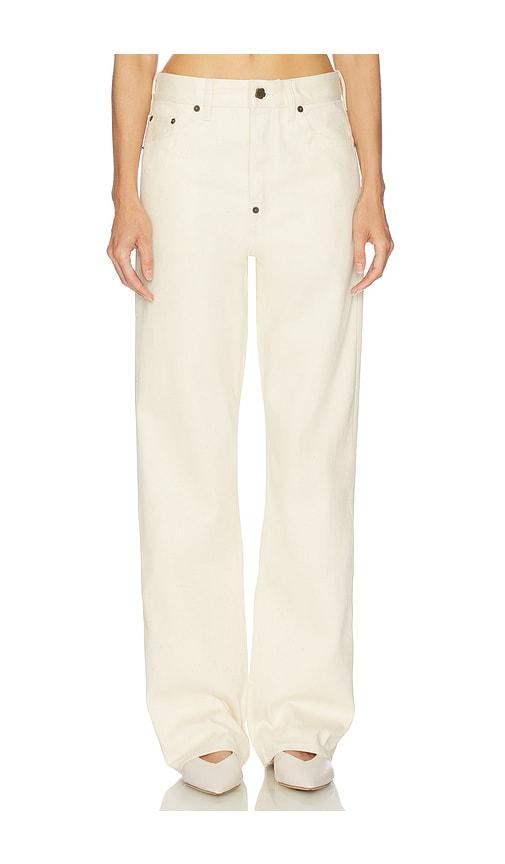 kenzo selvedge undone denim pants in white. - size 24 (also in 26, 27, 28)