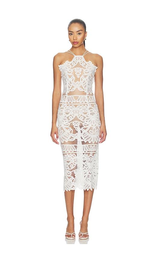 kettel atelier anna lace dress in white. - size l (also in s, m)