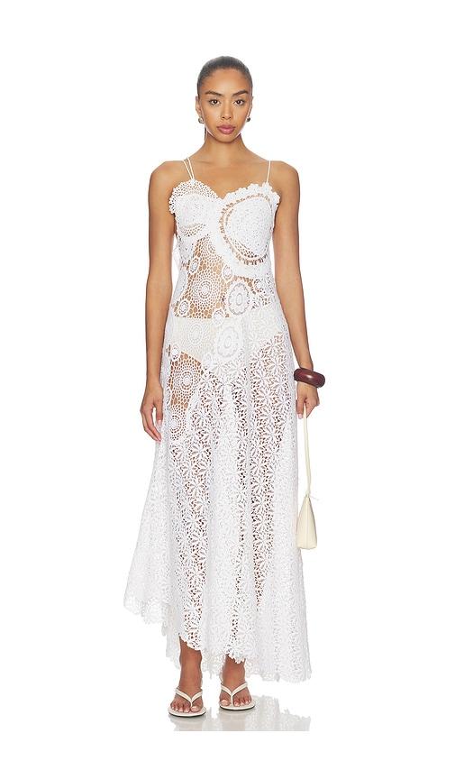 kettel atelier dalia crochet dress in white. - size m (also in s)