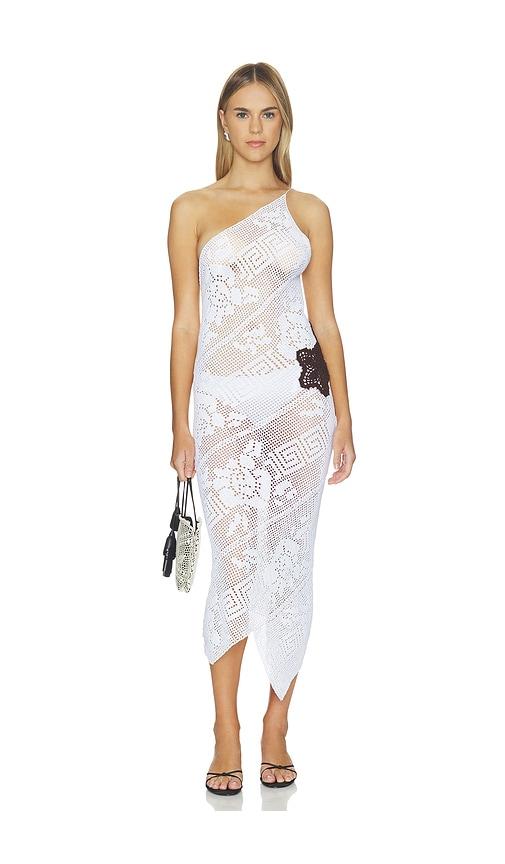 kettel atelier minty crochet dress in white. - size l (also in s, m)