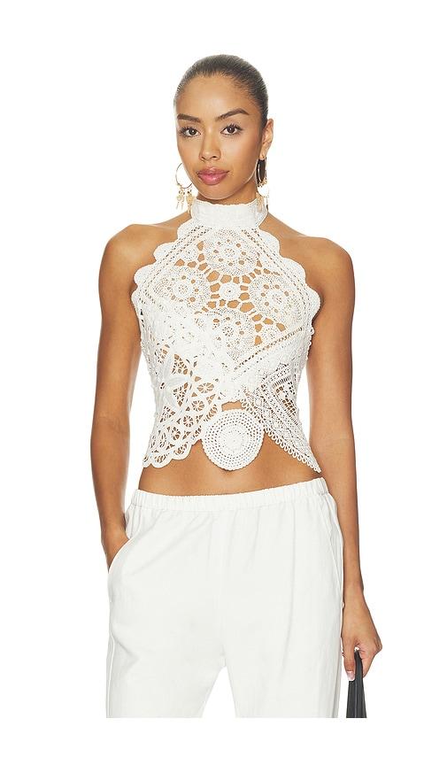 kettel atelier vanilla top in white. - size l (also in m)