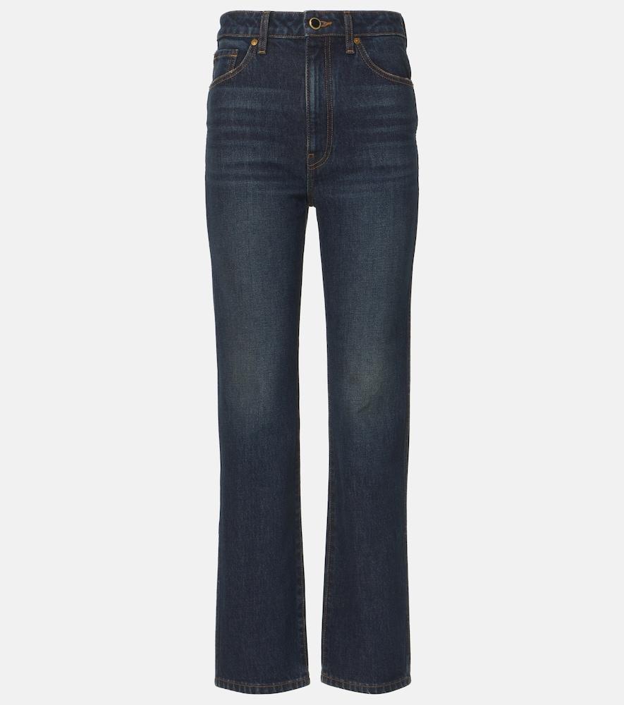 khaite abigail high-rise straight jeans