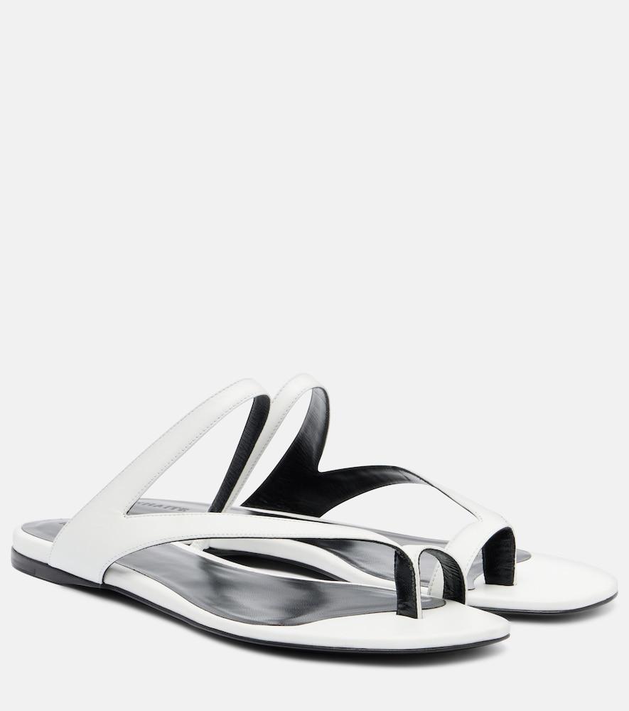 khaite aimee leather sandals