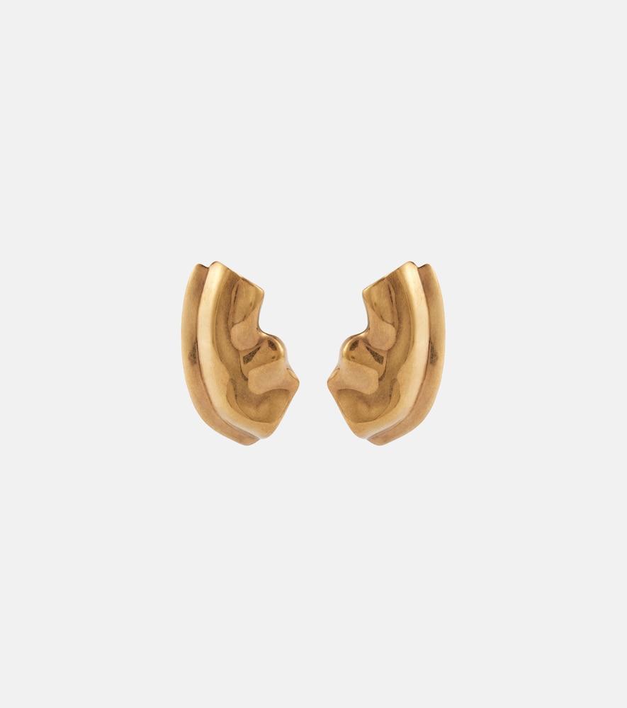 khaite amato gold-plated earrings