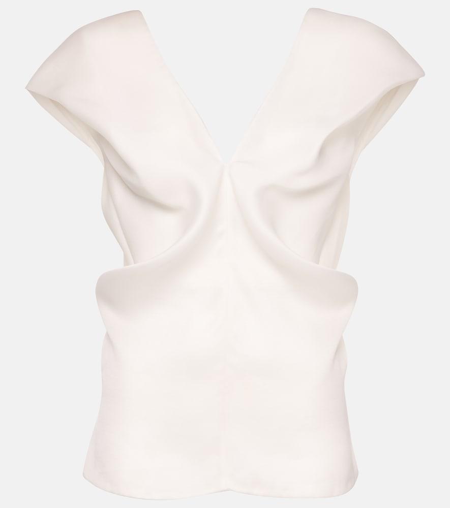 khaite ami silk top