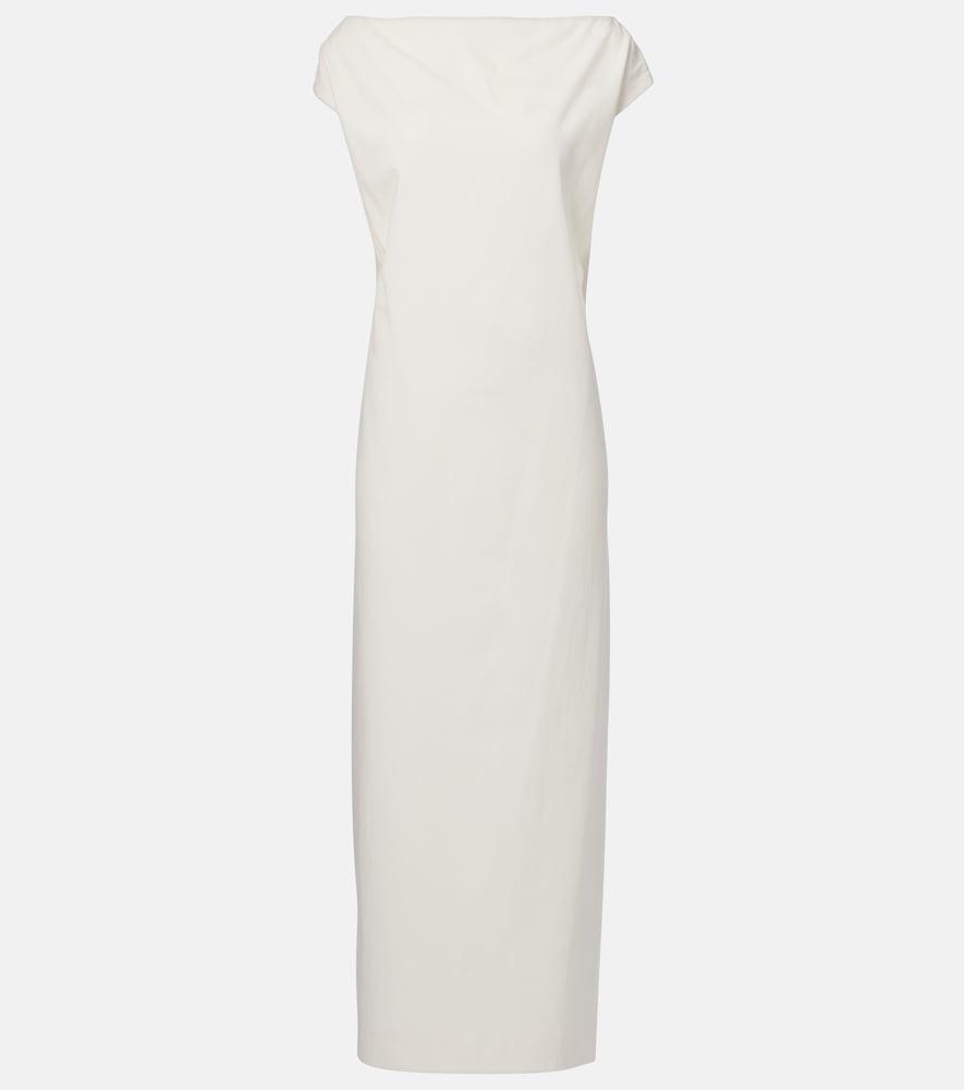 khaite ayame open-back cotton maxi dress