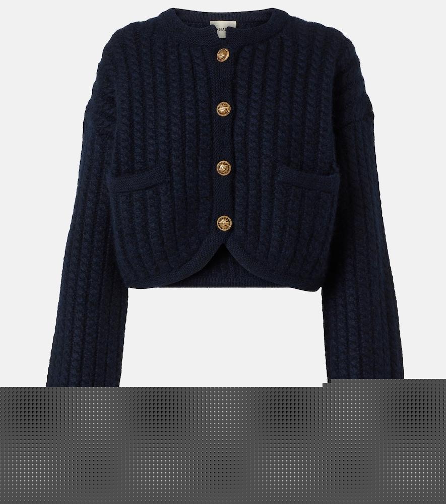 khaite balser cashmere and mohair cardigan