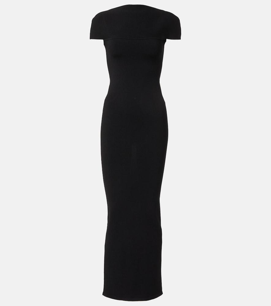 khaite basile jersey maxi dress