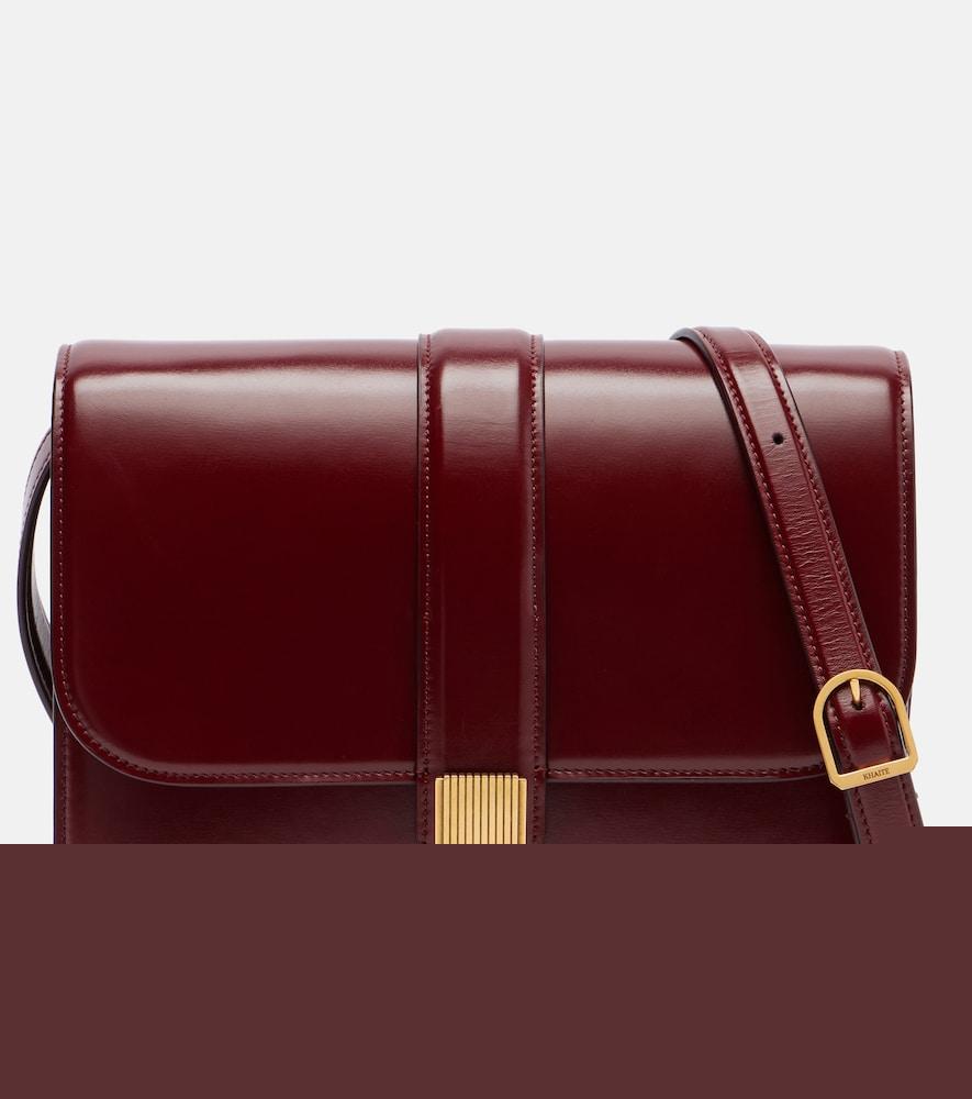 khaite blake leather crossbody bag