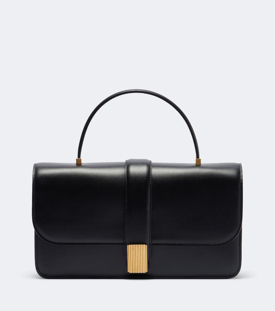 khaite blake medium leather top-handle bag